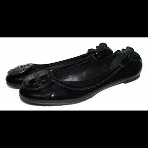 Tory Burch Patent Reva flat